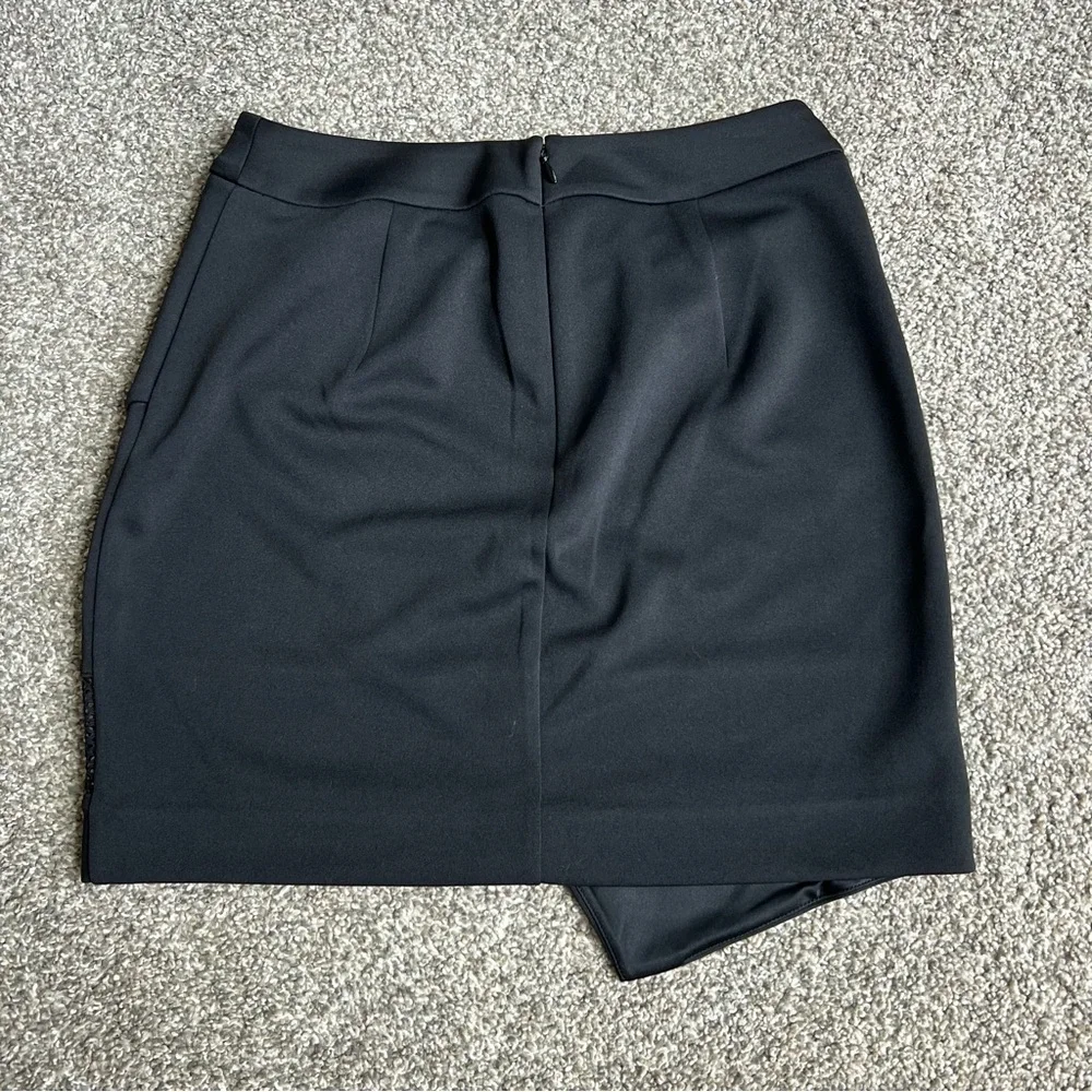Express NWT Black Asymmetrical Cut Out Mini‎ Skirt, Size 4